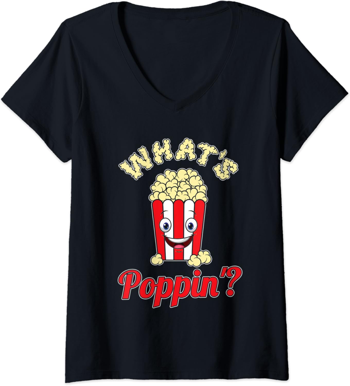 Womens Popcorn Vintage Retro Funny Popcorn Lovers Gift V